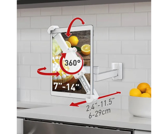 BARKAN  T72 Univerzalni zidni nosač za tablet 7" - 14" 