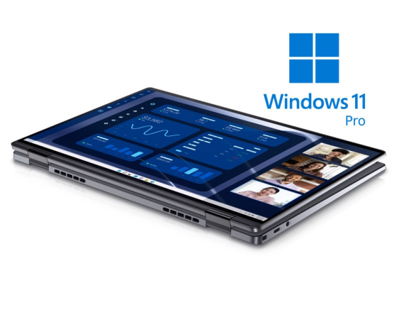 DELL  Latitude 9450 2-u-1 14 inch QHD+ 500nits Touch Core Ultra 7 165U 16GB 512GB SSD Backlit FP Win11Pro 3yr ProSupport laptop 