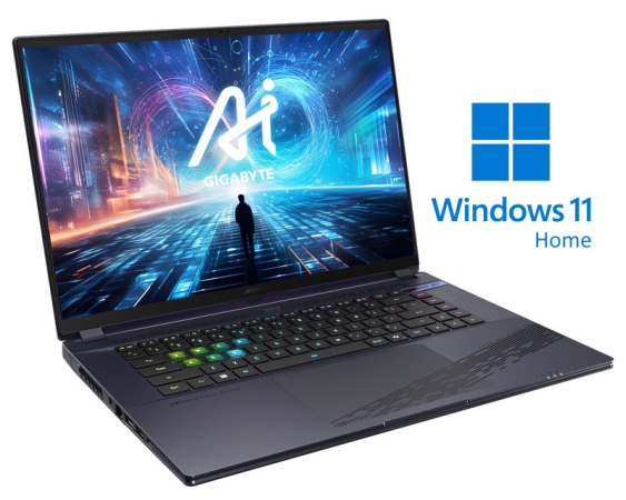 GIGABYTE  AORUS 16X 9KG 16 inch QHD+ 165Hz i7-13650HX 32GB 1TB SSD GeForce RTX 4060 8GB Backlit Win11Home gaming laptop 