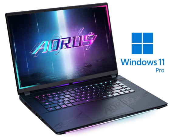 GIGABYTE  AORUS MASTER 16 BYH 16 inch QHD+ OLED 240Hz 500nits Core Ultra 9 275HX 32GB 1TB SSD GeForce RTX 5080 16GB RGB Backlit Win11Pro gaming laptop 