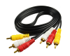 Činč-činč kabl 3xRCA - 3xRCA 1.5m crni