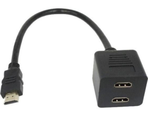 FAST ASIA  Adapter HDMI - HDMI M/2F (spliter) crni 