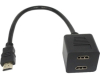 Adapter HDMI - HDMI M/2F (spliter) crni 