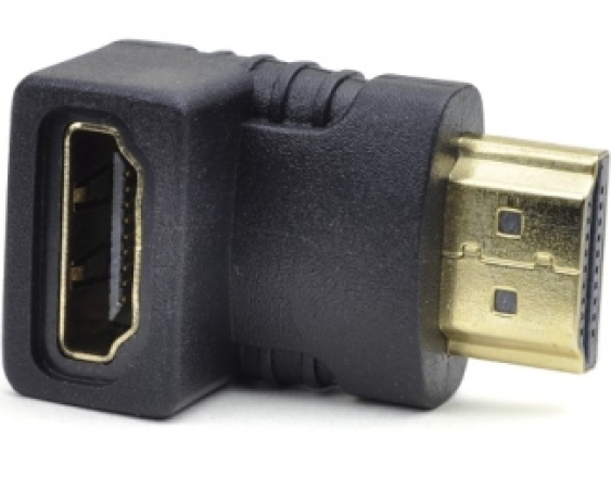 FAST ASIA  Adapter HDMI (M) - HDMI (F) crni ugaoni 