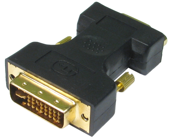 FAST ASIA  Adapter DVI-I  (M) - VGA (F) crni 