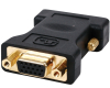 Adapter DVI-I  (M) - VGA (F) crni 