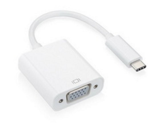 FAST ASIA  Adapter-konvertor USB 3.1 tip C (M) - VGA (F) srebrni 