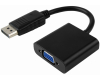 Adapter DisplayPort (M) - VGA D-sub (F) crni
