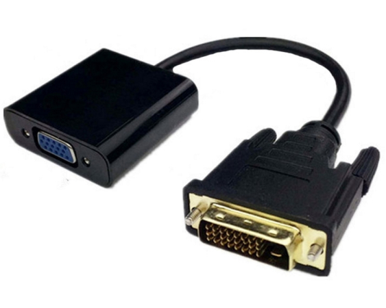 E-GREEN  Adapter DVI-D (M) - VGA (F) crni 