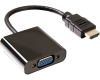 Adapter HDMI (M) - VGA D-sub (F) crni