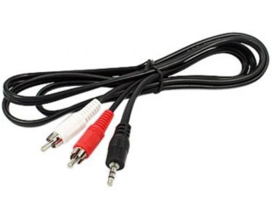 E-GREEN  Kabl audio 3.5mm - 2xRCA 10m crni 