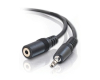 Kabl audio 3.5mm - 3.5mm M/F (produžni) 3m crni 