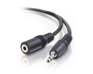 Kabl audio 3.5mm - 3.5mm M/F (produžni) 3m crni 