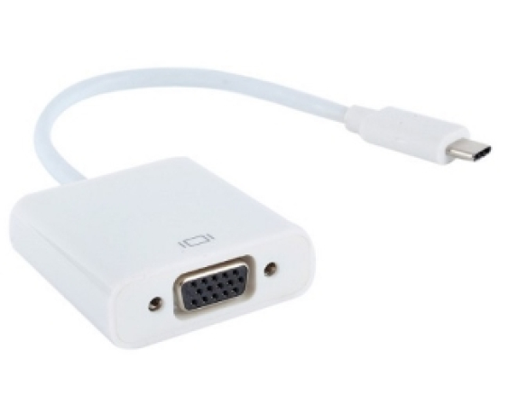 E-GREEN Adapter USB 3.1 tip C (M) - VGA (F) beli
