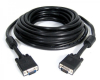 Kabl VGA D-sub M/M 20m HQ feritno jezgro crni