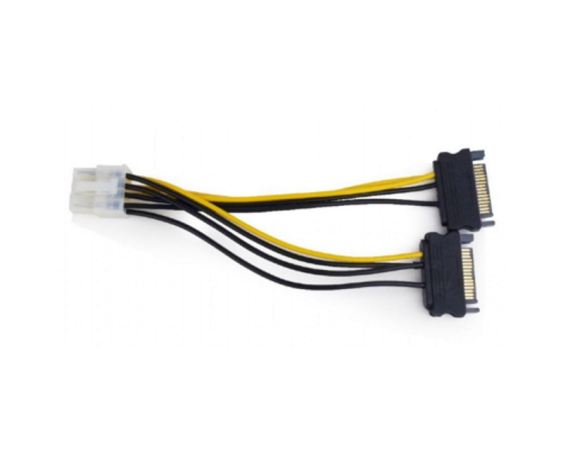 E-GREEN  Naponski adapter za PCI-E VGA (8-pin) -2x Sata 