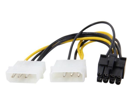 E-GREEN  Naponski adapter za PCI-E VGA (8-pin) -2x Molex 