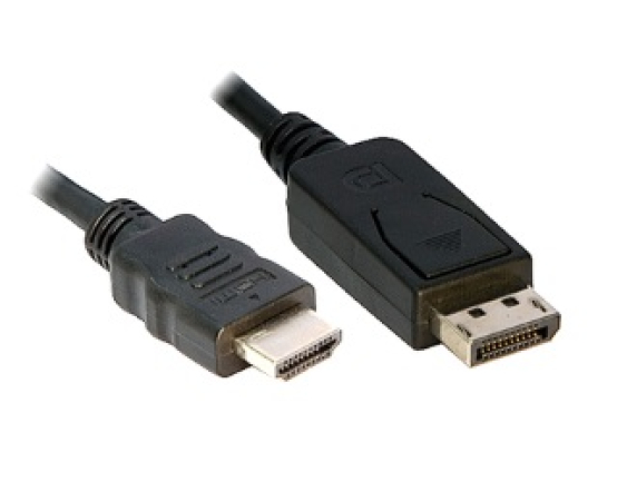 E-GREEN Kabl DisplayPort (M) - HDMI (M) 1.8m crni