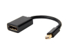 Adapter Mini Display port (M) - Display Port (F) crni