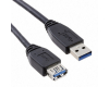 Kabl USB 3.0 A - USB A M/F (produžni) 1.8m crni