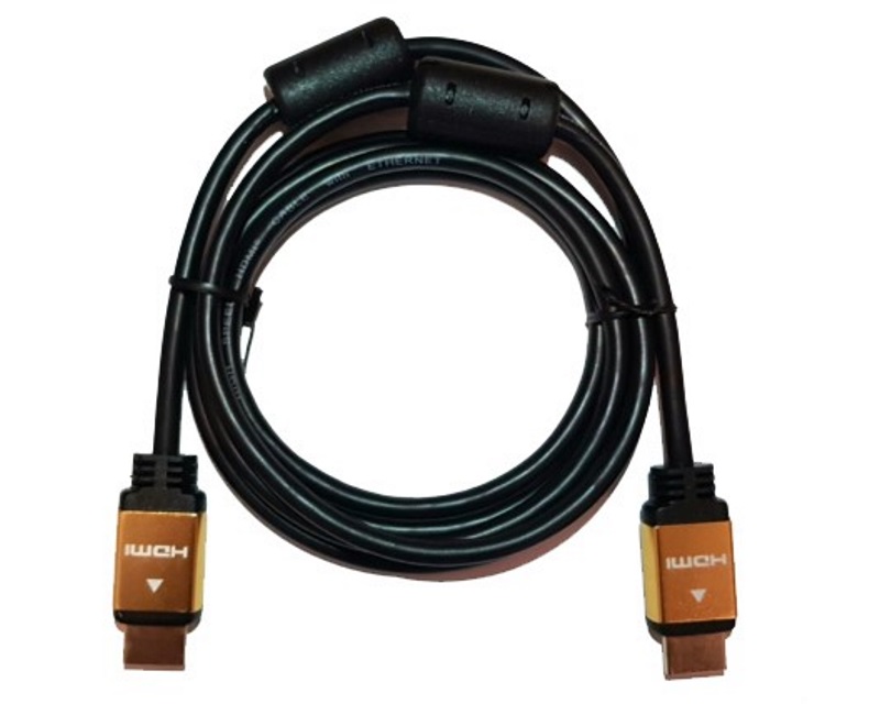 Kabl HDMI na HDMI 2.0 4K M/M 1.3m zlatni 