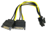 Naponski adapter za PCI-E VGA (6-pin) -2x Sata 
