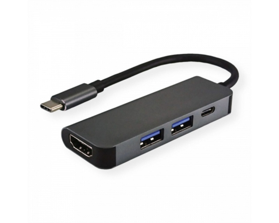 FAST ASIA  Adapter-konvertor TIP C na HDMI+ 2xUSB 3.0+ TIP C 