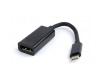 Adapter USB 3.1 tip C (M) - Display Port (F) crni 
