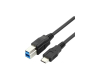 Kabl USB 3.1 TIP C na USB 3.0 stampac 1m crni