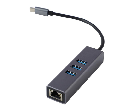 FAST ASIA  Adapter-konvertor TIP C na 3xUSB 3.0+RJ45 meta 