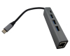 Adapter-konvertor TIP C na 3xUSB 3.0+TIP C+RJ45
