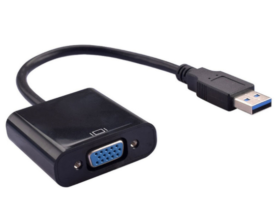 E-GREEN  Adapter USB 3.0 (M) - VGA (F) crni 