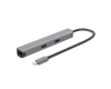 Adapter USB USB 3.1 tip C (M) - HDMI + 2 x USB 3.0 + SD/TF+PD 100W + RJ45 (F)1000 Mbps (7 u 1)