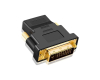 Adapter DVI-I (24+5) Dual Link (M) - HDMI (F) crni