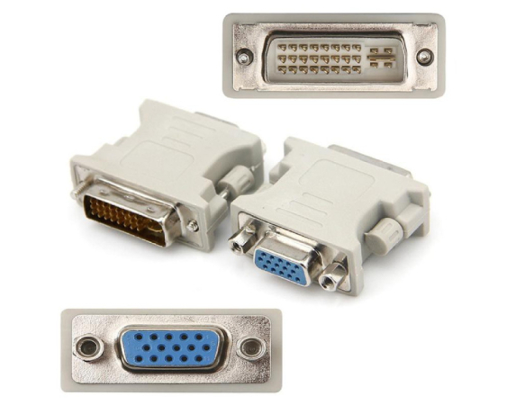 E-GREEN  Adapter DVI-I (24+5) Dual Link (M) - VGA D-sub (F) beli 