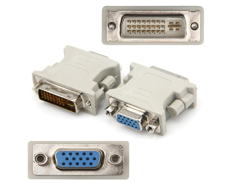 Adapter DVI-I (24+5) Dual Link (M) - VGA D-sub (F) beli 