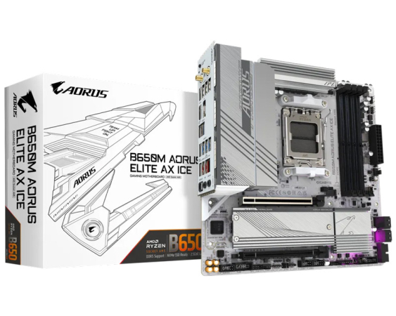 GIGABYTE  B650M A ELITE AX ICE rev. 1.x matična ploča