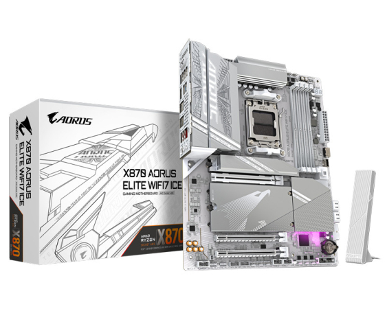 GIGABYTE  X870 AORUS ELITE WIFI7 ICE 1.0 matična ploča