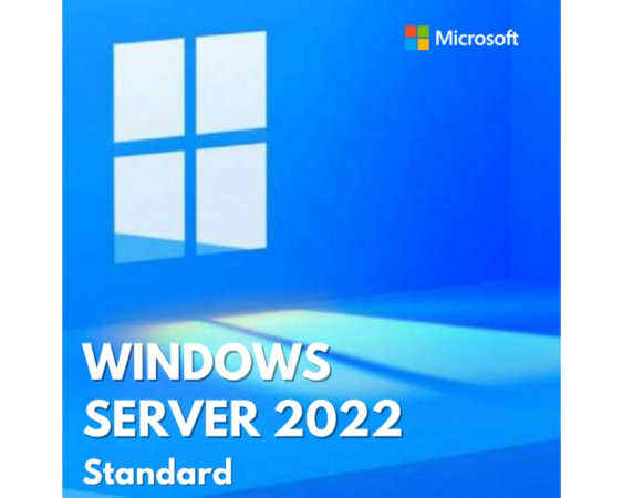 MICROSOFT  Windows Server 2022 Standard 64bit English DVD 16 Core (P73-08328) 