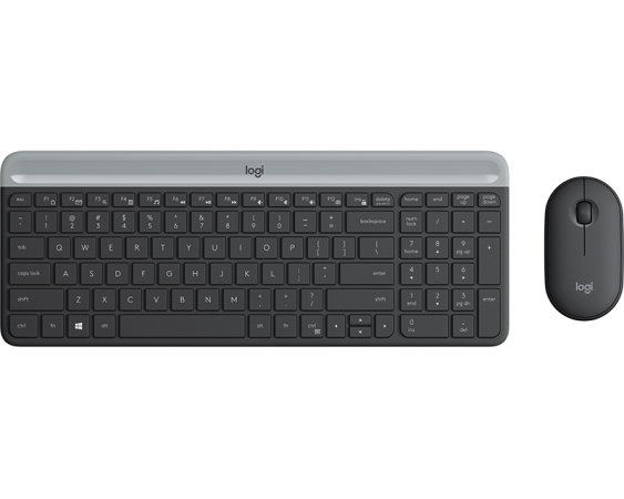 LOGITECH  MK470 Wireless Desktop YU Graphite tastatura + miš 