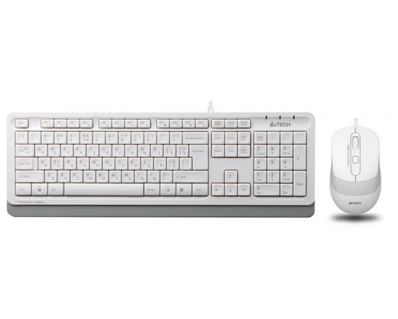 F1010 FSTYLER USB US bela tastatura + USB beli miš 
