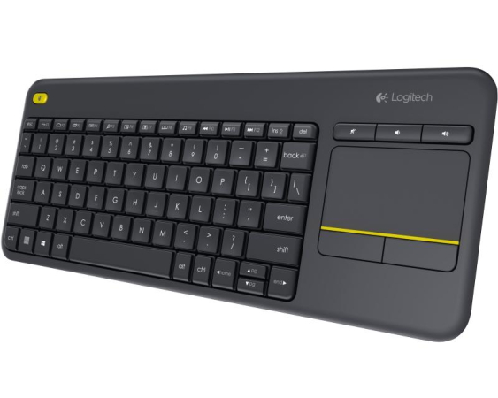 LOGITECH  K400 Plus Wireless Touch YU crna tastatura 