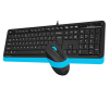 F1010 FSTYLER USB US plava tastatura + USB plavi miš 