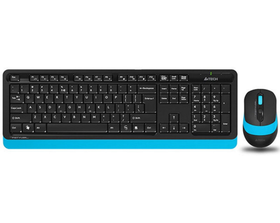 A4 TECH  FG1010 FSTYLER Wireless Combo USB US plavi set 