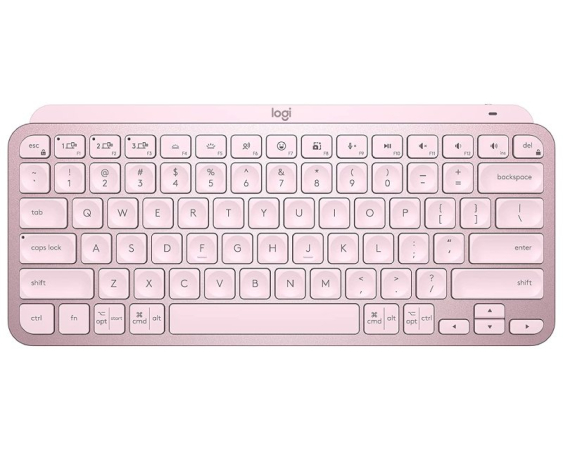 LOGITECH  MX Keys Mini Wireless Illuminated tastatura roze US 