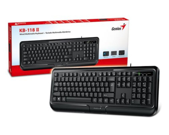 GENIUS  KB-118 II USB US crna tastatura 