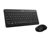 LuxeMate Q8000 Wireless USB US crna tastatura + miš 