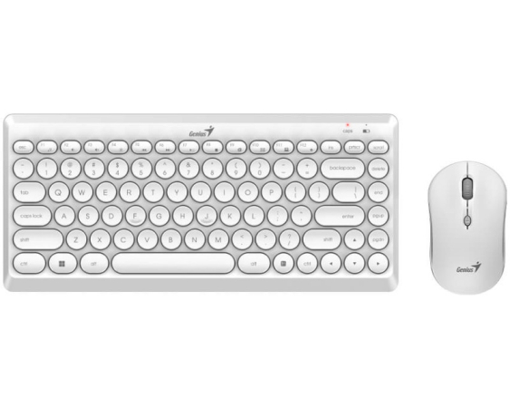 GENIUS  LuxeMate Q8000 Wireless USB YU bela tastatura + miš 