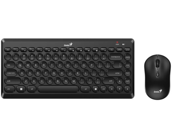 GENIUS LuxMate Q8000 Wireless USB YU crna tastatura + miš 