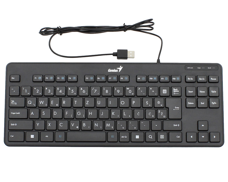 LuxeMate 110 USB US slim crna tastatura 